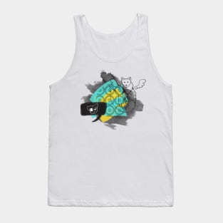 weasel abstract collage Tank Top